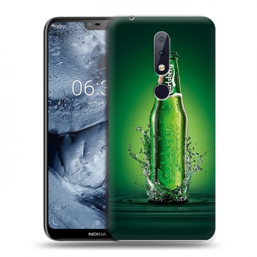 Дизайнерский силиконовый чехол для Nokia 6.1 Plus Carlsberg