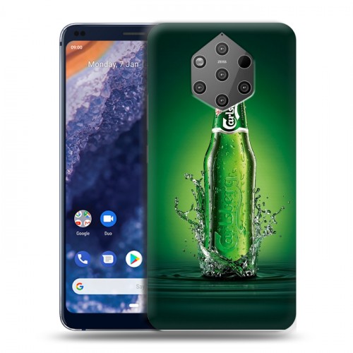 Дизайнерский силиконовый чехол для Nokia 9 PureView Carlsberg