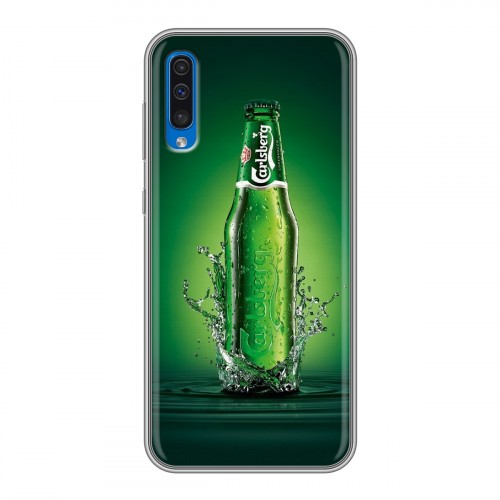 Дизайнерский силиконовый чехол для Samsung Galaxy A50 Carlsberg