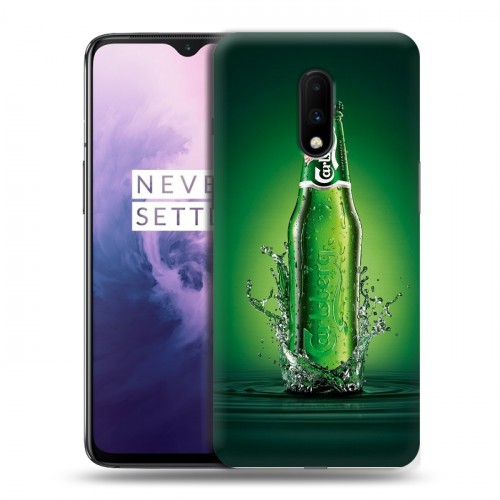 Дизайнерский пластиковый чехол для OnePlus 7 Carlsberg