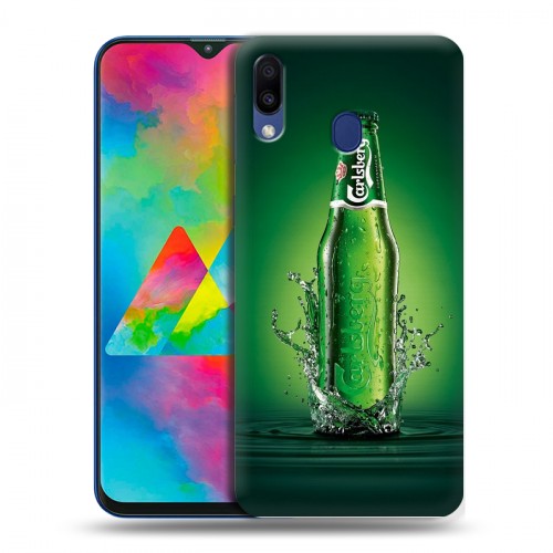 Дизайнерский пластиковый чехол для Samsung Galaxy M20 Carlsberg