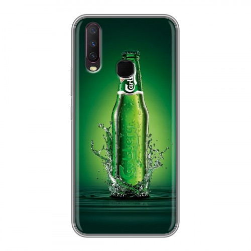 Дизайнерский силиконовый с усиленными углами чехол для Vivo Y17 Carlsberg