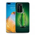 Дизайнерский пластиковый чехол для Huawei P40 Pro Carlsberg