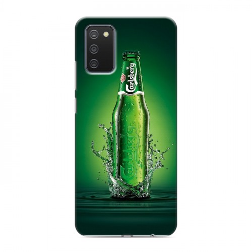 Дизайнерский пластиковый чехол для Samsung Galaxy A02s Carlsberg