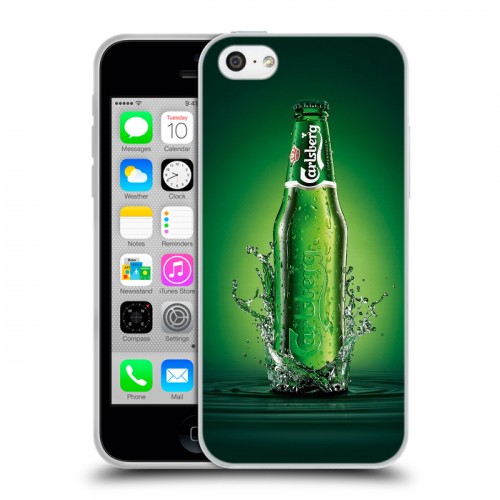 Дизайнерский пластиковый чехол для Iphone 5c Carlsberg