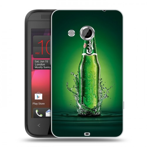 Дизайнерский пластиковый чехол для HTC Desire 200 Carlsberg