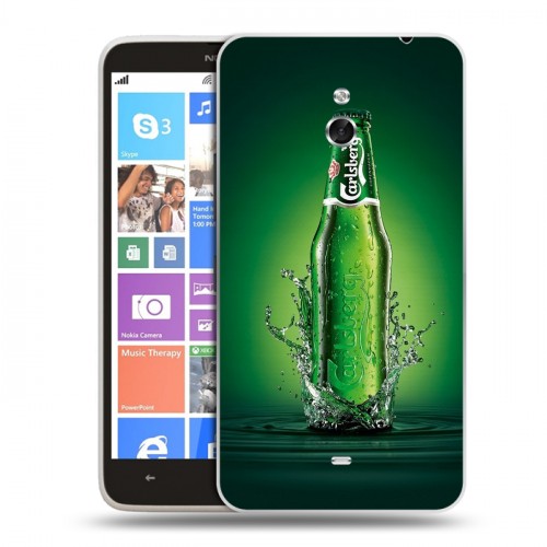 Дизайнерский пластиковый чехол для Nokia Lumia 1320 Carlsberg