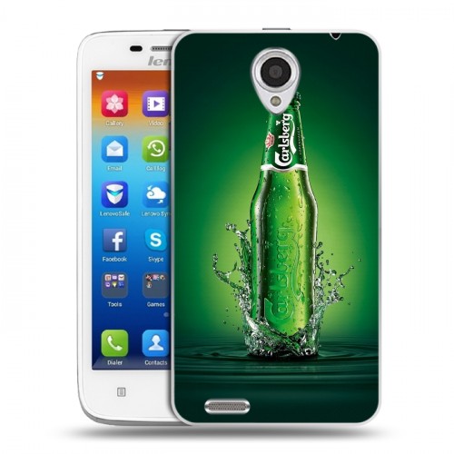 Дизайнерский пластиковый чехол для Lenovo S650 Ideaphone Carlsberg