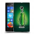 Дизайнерский пластиковый чехол для Microsoft Lumia 435 Carlsberg