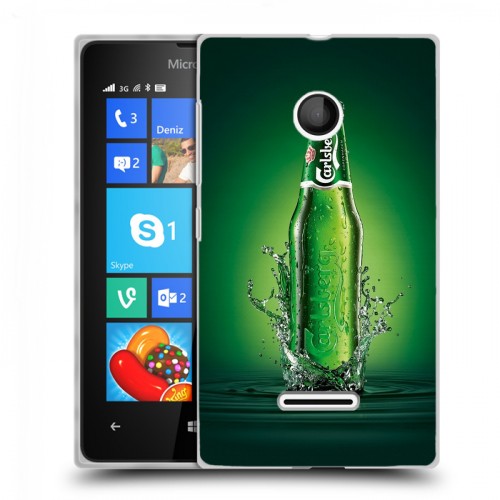 Дизайнерский пластиковый чехол для Microsoft Lumia 435 Carlsberg