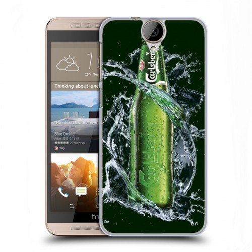 Дизайнерский пластиковый чехол для HTC One E9+ Carlsberg