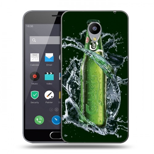 Дизайнерский пластиковый чехол для Meizu M2 Note Carlsberg