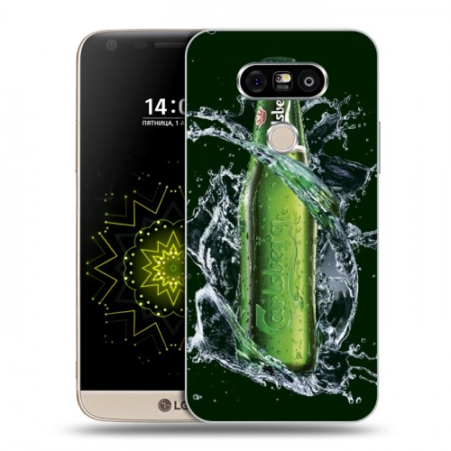 Дизайнерский пластиковый чехол для LG G5 Carlsberg