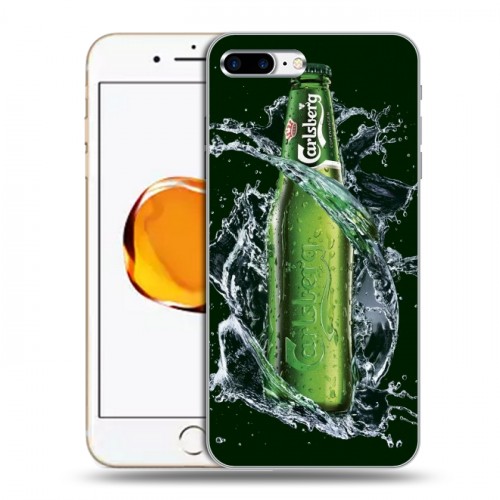 Дизайнерский силиконовый чехол для Iphone 7 Plus / 8 Plus Carlsberg