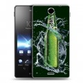 Дизайнерский пластиковый чехол для Sony Xperia TX Carlsberg