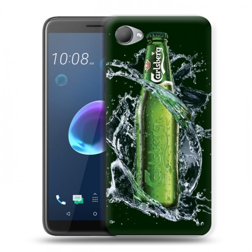 Дизайнерский пластиковый чехол для HTC Desire 12 Carlsberg