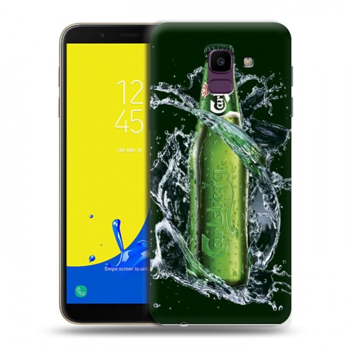 Дизайнерский пластиковый чехол для Samsung Galaxy J6 Carlsberg