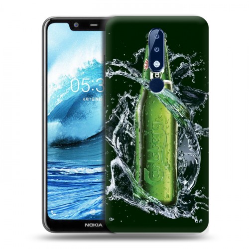 Дизайнерский силиконовый чехол для Nokia 5.1 Plus Carlsberg