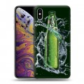 Дизайнерский силиконовый чехол для Iphone Xs Max Carlsberg