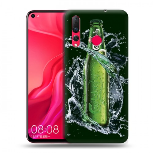 Дизайнерский пластиковый чехол для Huawei Nova 4 Carlsberg