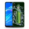 Дизайнерский пластиковый чехол для Huawei Y6 (2019) Carlsberg