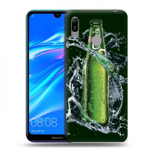 Дизайнерский пластиковый чехол для Huawei Y6 (2019) Carlsberg