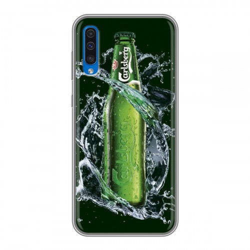 Дизайнерский силиконовый чехол для Samsung Galaxy A50 Carlsberg