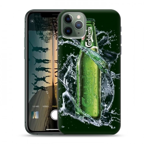 Дизайнерский пластиковый чехол для Iphone 11 Pro Max Carlsberg