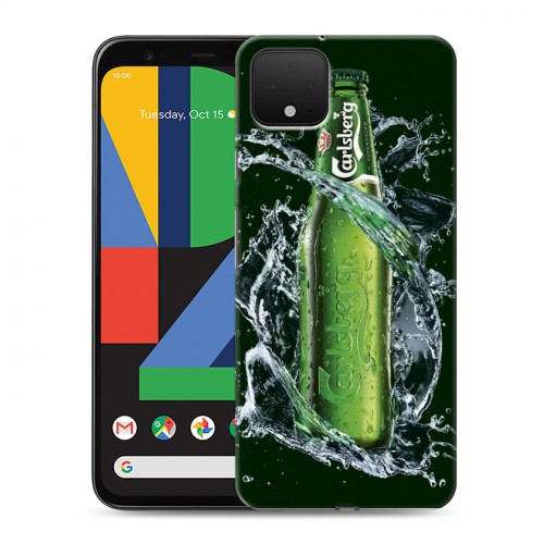 Дизайнерский пластиковый чехол для Google Pixel 4 Carlsberg