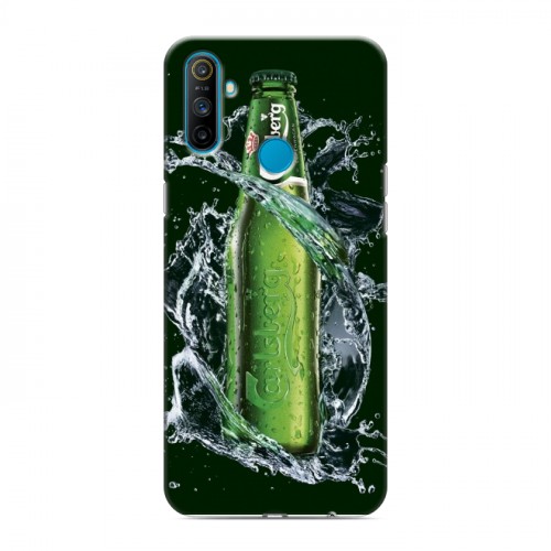 Дизайнерский пластиковый чехол для Realme C3 Carlsberg