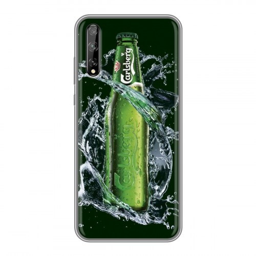 Дизайнерский силиконовый чехол для Huawei Y8p Carlsberg