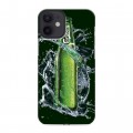 Дизайнерский силиконовый с усиленными углами чехол для Iphone 12 Mini Carlsberg