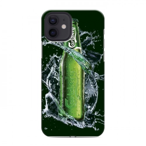 Дизайнерский силиконовый чехол для Iphone 12 Carlsberg