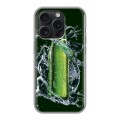 Дизайнерский силиконовый чехол для Iphone 15 Pro Carlsberg