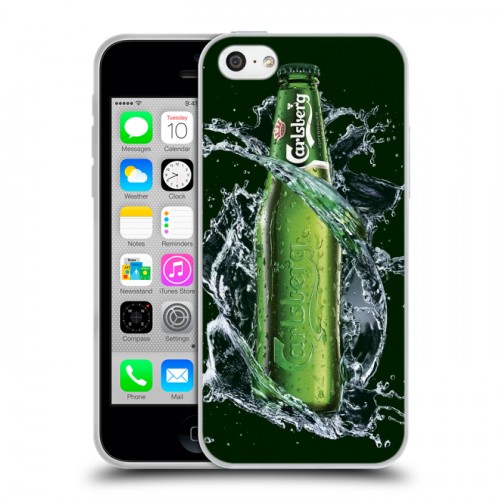 Дизайнерский пластиковый чехол для Iphone 5c Carlsberg