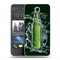 Дизайнерский пластиковый чехол для HTC Desire 300 Carlsberg