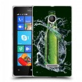 Дизайнерский пластиковый чехол для Microsoft Lumia 435 Carlsberg