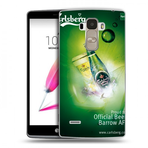 Дизайнерский пластиковый чехол для LG G4 Stylus Carlsberg