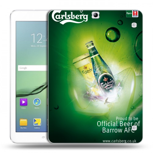 Дизайнерский силиконовый чехол для Samsung Galaxy Tab S2 9.7 Carlsberg