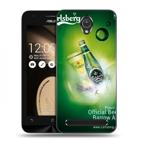 Дизайнерский пластиковый чехол для ASUS Zenfone Go Carlsberg