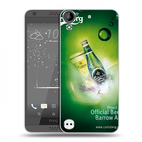 Дизайнерский пластиковый чехол для HTC Desire 530 Carlsberg