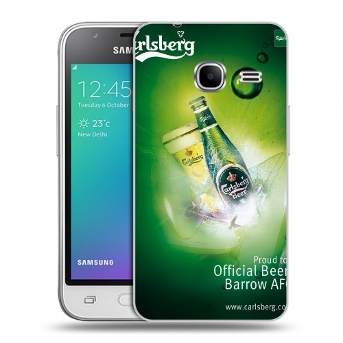 Дизайнерский силиконовый чехол для Samsung Galaxy J1 mini (2016) Carlsberg