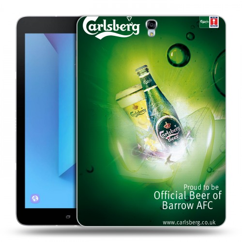 Дизайнерский силиконовый чехол для Samsung Galaxy Tab S3 Carlsberg