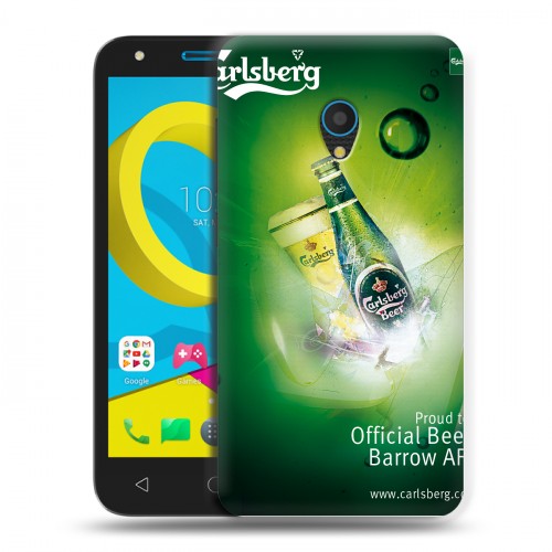 Дизайнерский пластиковый чехол для Alcatel U5 Carlsberg