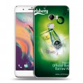 Дизайнерский пластиковый чехол для HTC One X10 Carlsberg