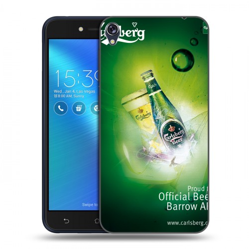 Дизайнерский силиконовый чехол для Asus ZenFone Live Carlsberg