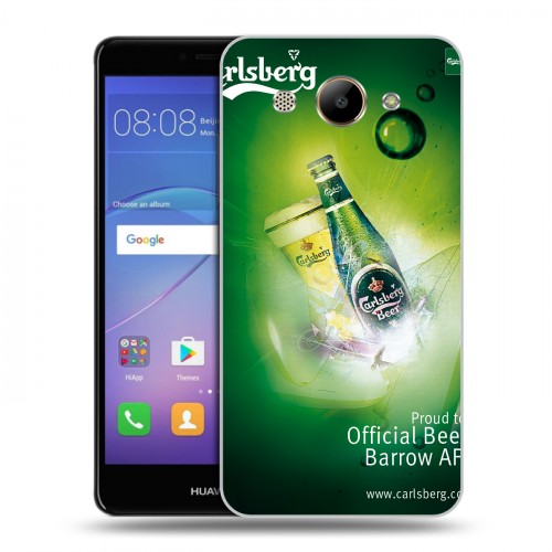 Дизайнерский пластиковый чехол для Huawei Y3 (2017) Carlsberg