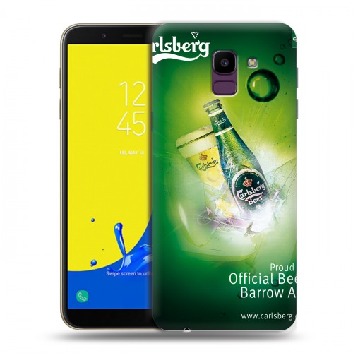 Дизайнерский пластиковый чехол для Samsung Galaxy J6 Carlsberg