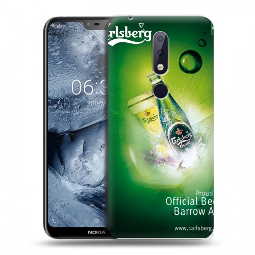 Дизайнерский силиконовый чехол для Nokia 6.1 Plus Carlsberg