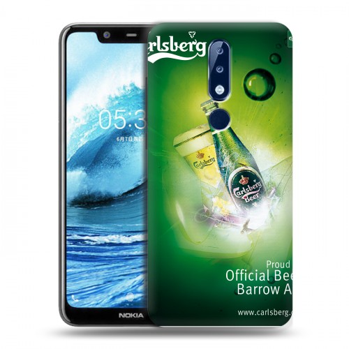 Дизайнерский силиконовый чехол для Nokia 5.1 Plus Carlsberg